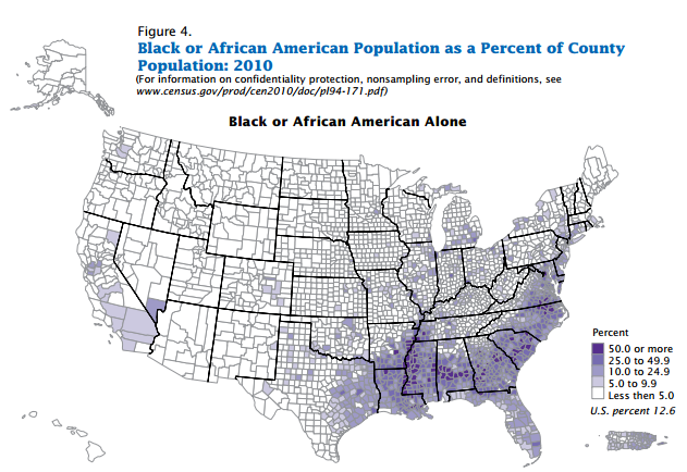 USA_Afro American_Population_Distribution